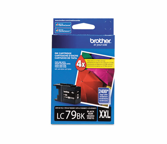 BRTLC79BK LC79BK (LC-70BK) Super High-Yield Ink, 2,400 Page-Yield, Black By BROTHER INTL. CORP.