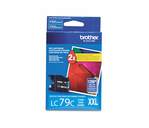 BRTLC79C LC79C (LC-79C) Super High-Yield Ink, 1,200 Page-Yield, Cyan By BROTHER INTL. CORP.