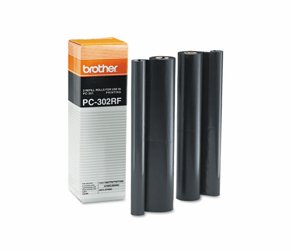 BRTPC302RF PC302RF Thermal Ribbon Refill Roll, 2/Box By BROTHER INTL. CORP.