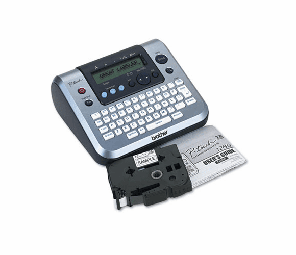 BRTPT1280 PT-1280 Affordable Home-Office Labeler, 2 Lines, 6-7/25w x 5-47/50d x 2-9/25h By BROTHER INTL. CORP.