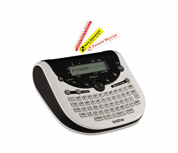 BRTPT1290 PT-1290 Simply Stylish Home & Office Labeler, 2 Lines, 6-3/10w x 6-1/5d x 2-2/5h By BROTHER INTL. CORP.