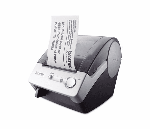 BRTQL500 QL-500 Affordable Label Printer, 50 Labels/Min, 5-7/10w x 6d x 7-4/5h By BROTHER INTL. CORP.