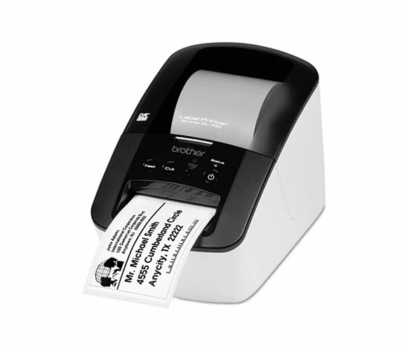 BRTQL700 QL-700 Professional Label Printer, 75 Lines/Minute, 5w x 8-7/8d x 6h By BROTHER INTL. CORP.
