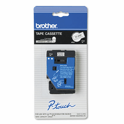 BRTTC20Z1 TC Tape Cartridge for P-Touch Labelers, 3/8w, Black on White By BROTHER INTL. CORP.