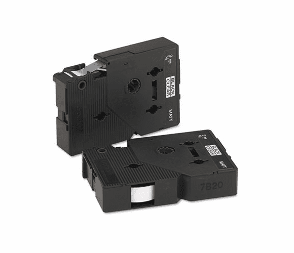 BRTTCMOZ TC Tape Cartridges for P-Touch Labelers, 3/8w, Black on Clear Matte, 2/Pack By BROTHER INTL. CORP.