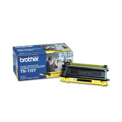 BRTTN115Y TN115Y High-Yield Toner, 4000 Page-Yield, Yellow By BROTHER INTL. CORP.