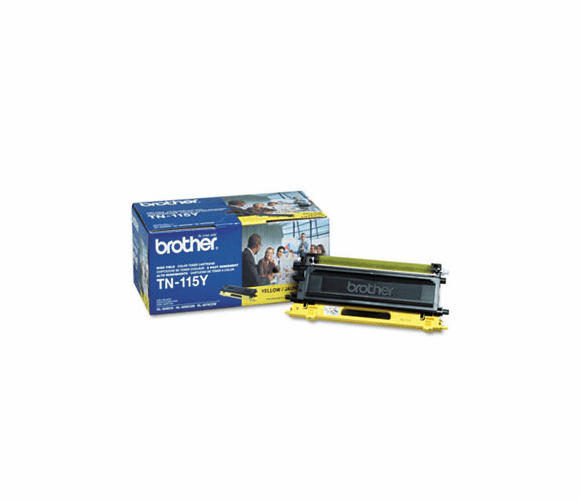 BRTTN115Y TN115Y High-Yield Toner, 4000 Page-Yield, Yellow By BROTHER INTL. CORP.