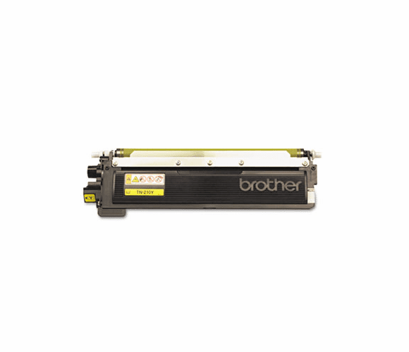 BRTTN210Y TN210Y Toner, 1400 Page-Yield, Yellow By BROTHER INTL. CORP.
