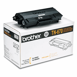 BRTTN670 TN670 High-Yield Toner, 7500 Page-Yield, Black By BROTHER INTL. CORP.