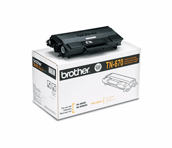 BRTTN670 TN670 High-Yield Toner, 7500 Page-Yield, Black By BROTHER INTL. CORP.