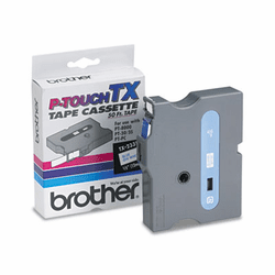 BRTTX2331 TX Tape Cartridge for PT-8000, PT-PC, PT-30/35, 1/2w, Blue on White By BROTHER INTL. CORP.