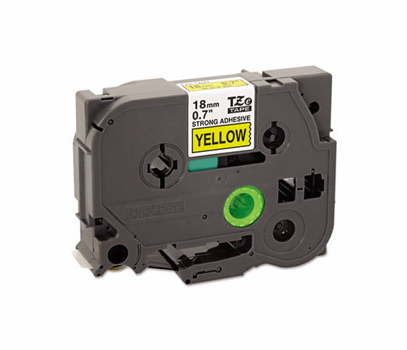 BRTTZES641 TZe Extra-Strength Adhesive Laminated Labeling Tape, 3/4w, Black on Yellow By BROTHER INTL. CORP.