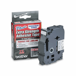 BRTTZES941 TZ Extra-Strength Adhesive Laminated Labeling Tape, 3/4w, Black on Matte Silver By BROTHER INTL. CORP.