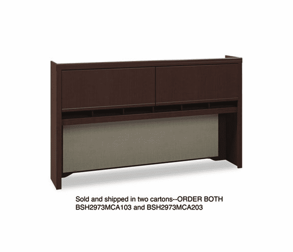 BSH2973MCA203 72"W Overhead (Box 2 of 2) Enterprise: Mocha Cherry By BUSH INDUSTRIES