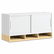 BSH34H36AC 36"W Overhead with Doors Momentum: White/Natural Maple By BUSH INDUSTRIES