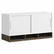 BSH34H36MR 36"W Overhead w/Doors Momentum: White/Mocha Cherry By BUSH INDUSTRIES