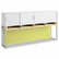 BSH34H72AC 72"W Overhead with Doors Momentum: White/Natural Maple By BUSH INDUSTRIES