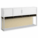 BSH34H72MR 72"W Overhead w/Doors Momentum: White/Mocha Cherry By BUSH INDUSTRIES