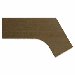 BSH34WDLLMR Dog Leg-Left Work Surface Momentum: Mocha Cherry By BUSH INDUSTRIES