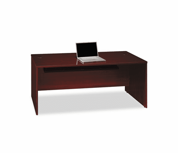 BSHQT0705CS 72"W Desk Shell Quantum Harvest Cherry By BUSH INDUSTRIES