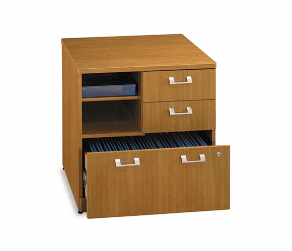 BSHQT255FMC 30"W Piler/Filer Quantum Modern Cherry By BUSH INDUSTRIES