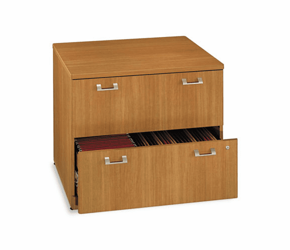 BSHQT256FMC 36"W 2-Drawer Lateral File Quantum Modern Cherry By BUSH INDUSTRIES