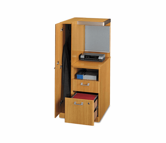 BSHQT2836MC LH Storage Tower (B/F) Box 1 of 2 Quantum Modern Cherry By BUSH INDUSTRIES