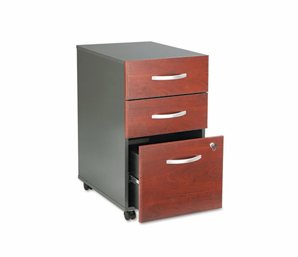BSHWC24453SU Mobile Pedestal (B/B/F) (Assembled) Series C Hansen Cherry By BUSH INDUSTRIES