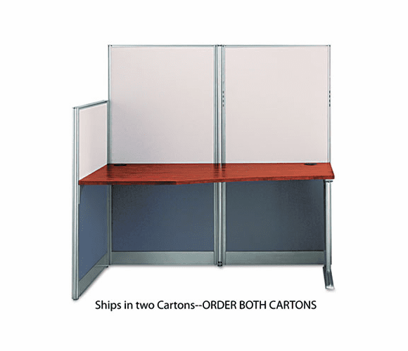 BSHWC36492A103 Straight Workstation (Box 1 of 2) Office-in-an-Hour Hansen Cherry By BUSH INDUSTRIES