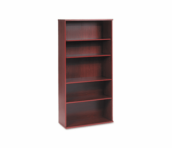 BSHWC36714 36"W 5-Shelf Bookcase Series C Mahogany By BUSH INDUSTRIES