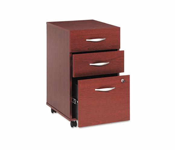 BSHWC36753SU Mobile Pedestal (B/B/F) (Assembled) Series C Mahogany By BUSH INDUSTRIES