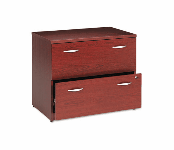 BSHWC36754SU 36"W 2-Drawer Lateral File (Assembled) Series C Mahogany By BUSH INDUSTRIES