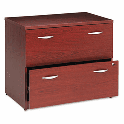 BSHWC36754SU 36"W 2-Drawer Lateral File (Assembled) Series C Mahogany By BUSH INDUSTRIES