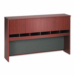 BSHWC36777 72"W Overhead (4 Door) Series C Mahogany By BUSH INDUSTRIES