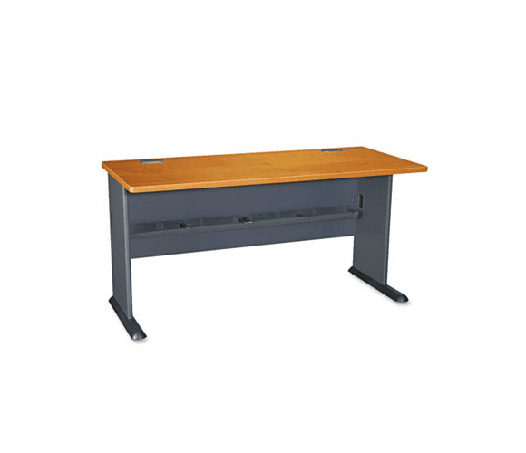 BSHWC57460 60"W Desk Series A Natural Cherry By BUSH INDUSTRIES