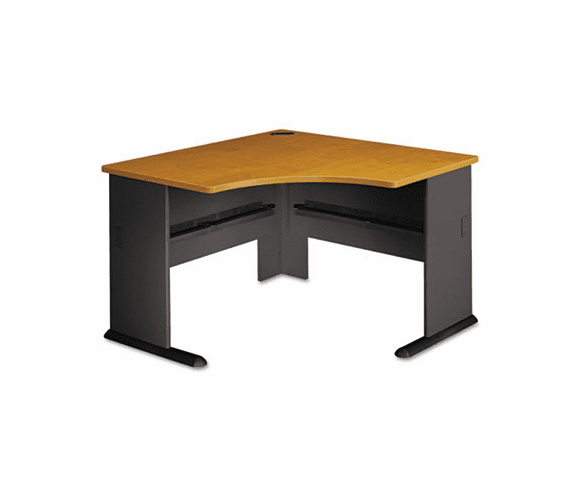 BSHWC57466 48"W Corner Desk Series A Natural Cherry By BUSH INDUSTRIES