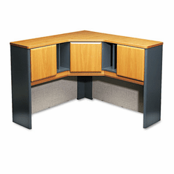BSHWC57467 48"W Corner Overhead Series A Natural Cherry By BUSH INDUSTRIES