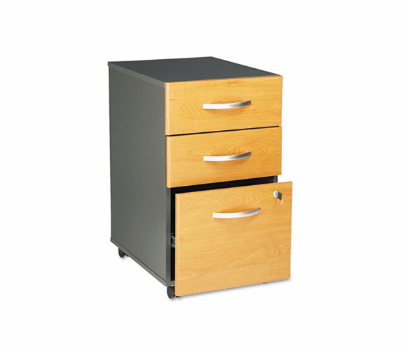 BSHWC72453SU Mobile Pedestal (B/B/F) (Assembled) Series C Natural Cherry By BUSH INDUSTRIES