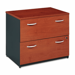 BSHWC72454ASU 36"W 2-Drawer Lateral File (Assembled) Series C Natural Cherry By BUSH INDUSTRIES