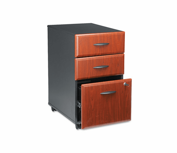 BSHWC94453SU Mobile Pedestal (B/B/F) (Assembled) Series A Hansen Cherry By BUSH INDUSTRIES