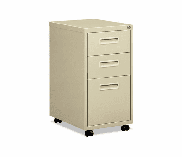 BSX1623ML Embark Series Mobile Box/box/File Pedestal File w/"M" Pull Drawers, 20d, Putty By BASYX