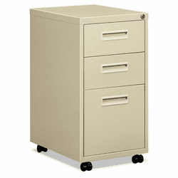 BSX1623ML Embark Series Mobile Box/box/File Pedestal File w/"M" Pull Drawers, 20d, Putty By BASYX