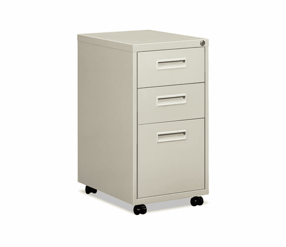 BSX1623MQ Embark Series Mobile Box/box/File Pedestal File w/"M" Pull Drwr, 20d, Light Gray By BASYX