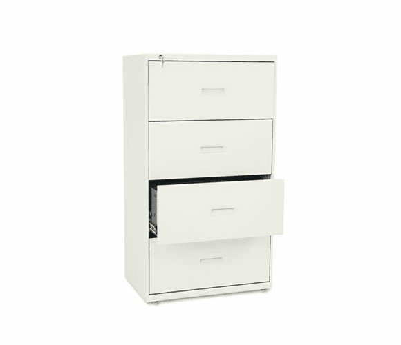 BSX434LL 400 Series Four-Drawer Lateral File, 30w x53-1/4h x19-1/4d, Putty By BASYX