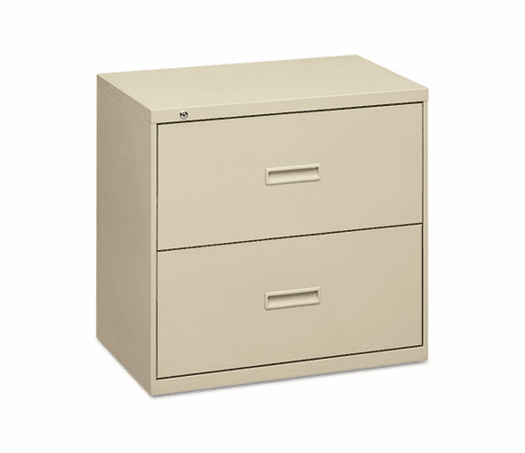 BSX482LL 400 Series Two-Drawer Lateral File, 36w x 19-1/4d x 28-3/8h, Putty By BASYX