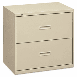BSX482LL 400 Series Two-Drawer Lateral File, 36w x 19-1/4d x 28-3/8h, Putty By BASYX