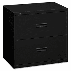 BSX482LP 400 Series Two-Drawer Lateral File, 36w x 19-1/4d x 28-3/8h, Black By BASYX