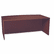 BSXBL2111NN BL Laminate Series Bow Front Desk Shell, 72w x 42w x 29h, Mahogany By BASYX