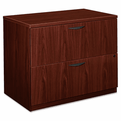 BSXBL2171NN BL Laminate Two-Drawer Lateral File, 35-3/4w x 22d x 29h, Mahogany By BASYX