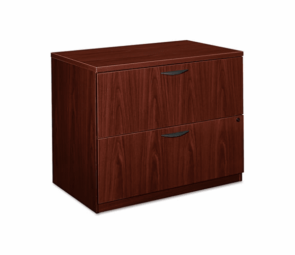 BSXBL2171NN BL Laminate Two-Drawer Lateral File, 35-3/4w x 22d x 29h, Mahogany By BASYX
